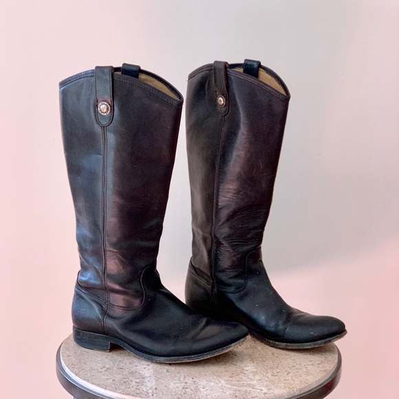 Frye Shoes - Frye Melissa Button Lug Tall Boot